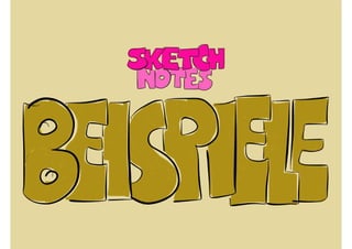 Sketchnotes Workshop