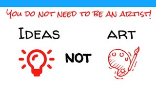You do not need to be an artist!
Ideas art
not
 
