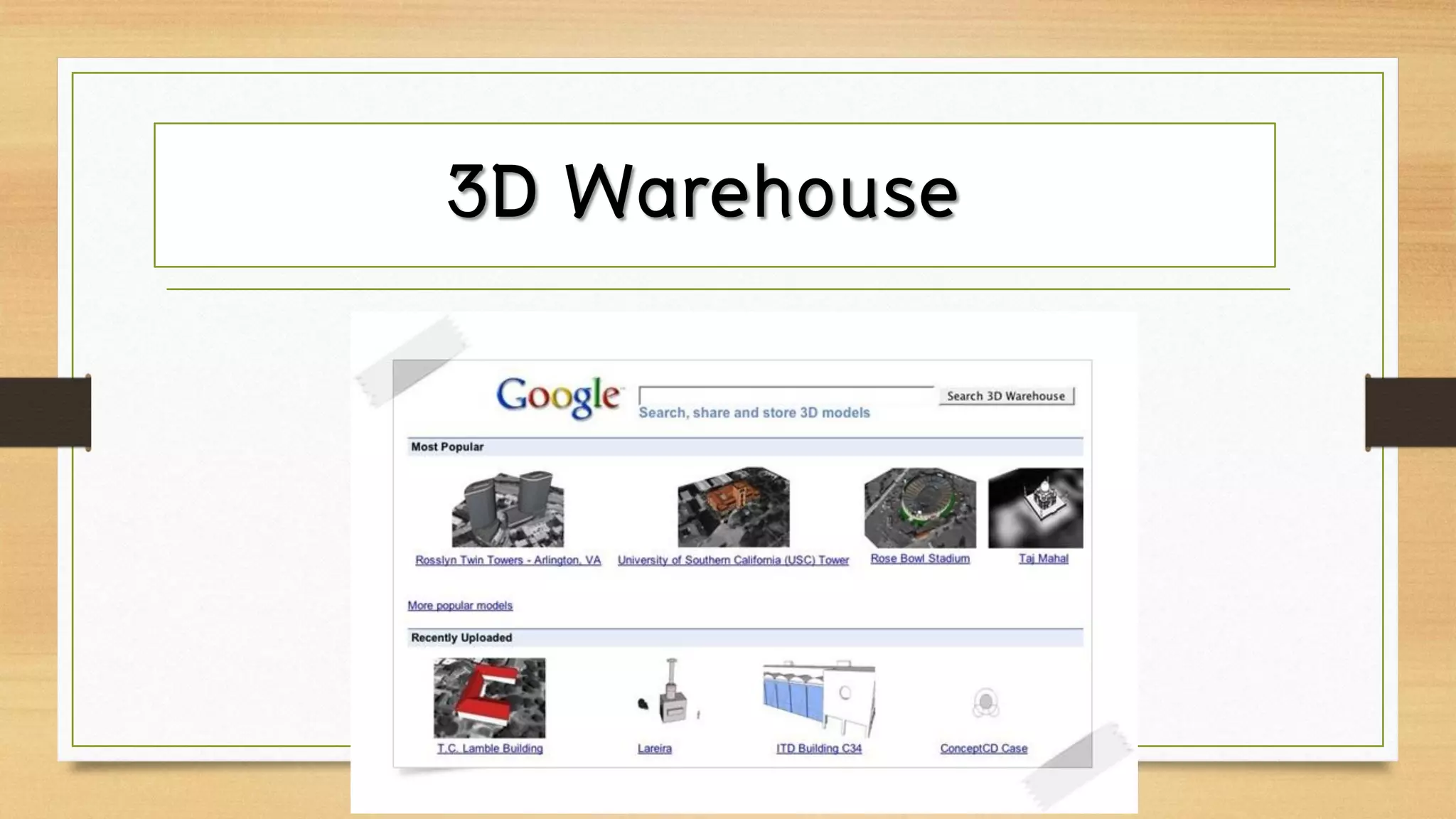 3D Warehouse
 