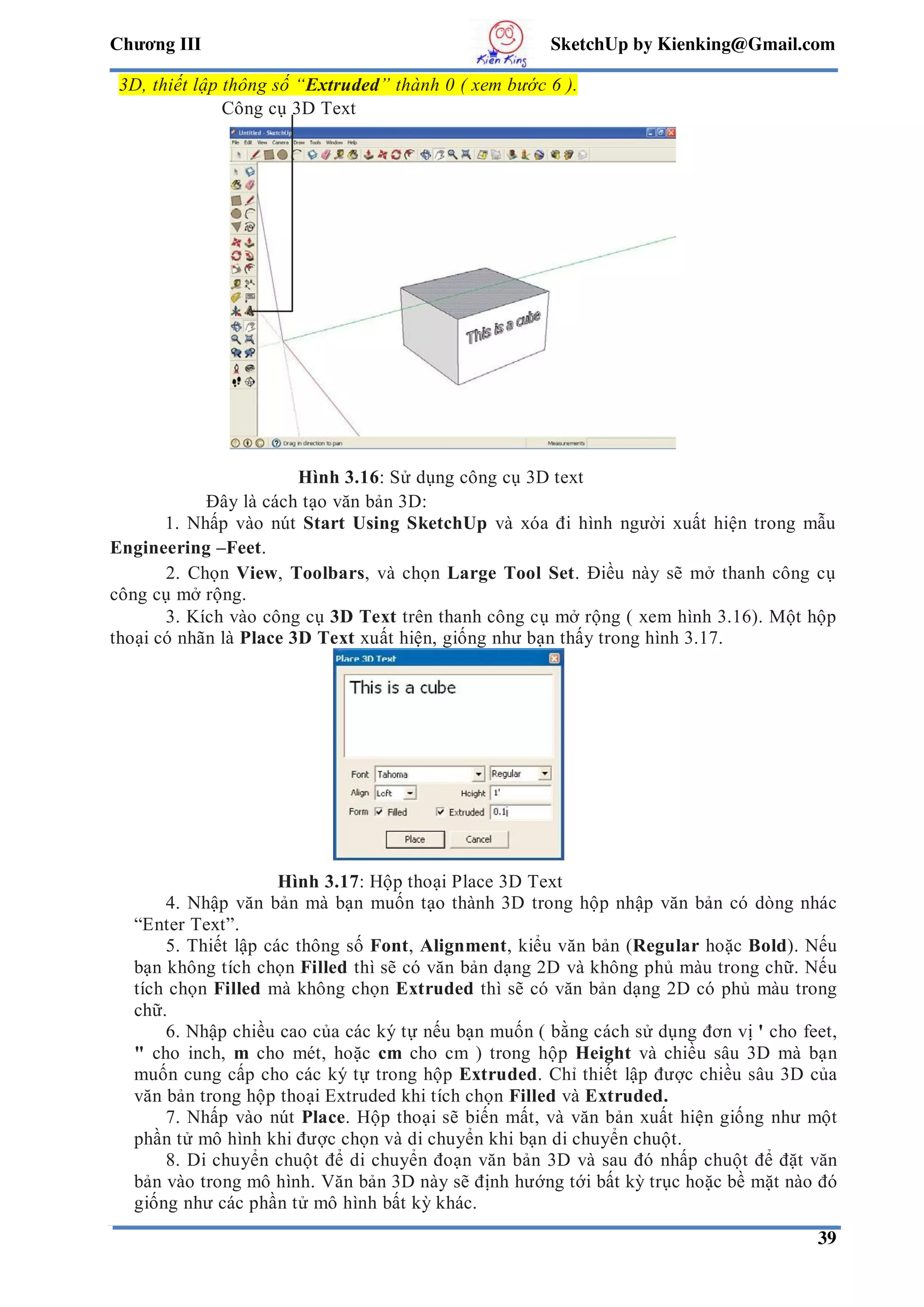 Sketch up 8 phan 1 | PDF