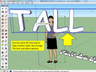 Use the same 3D Text tool to
Type another label, but change
The font and other options.
 