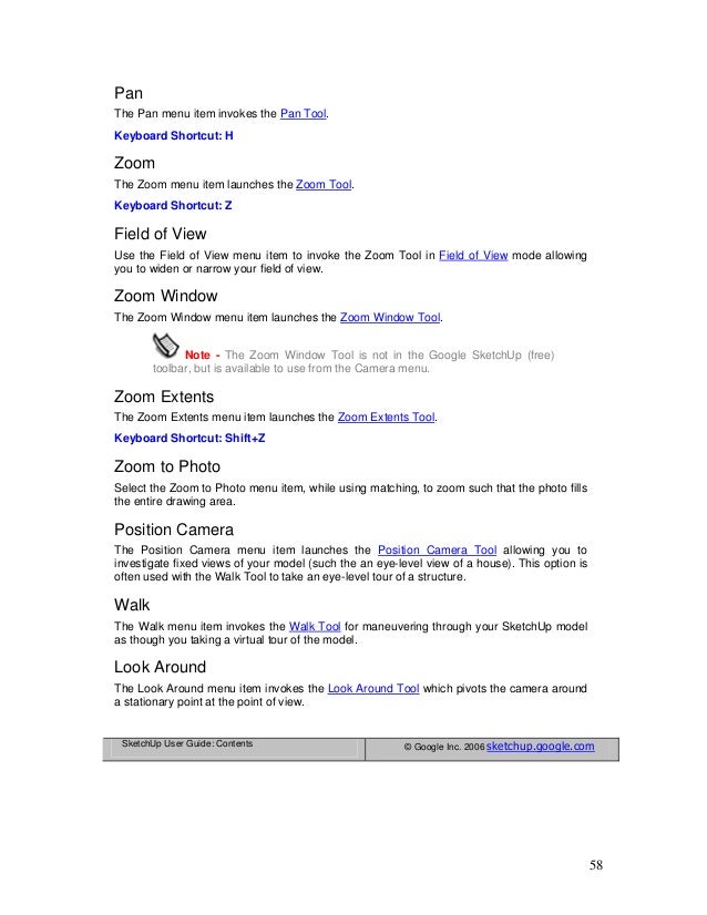 Sketchup User Guide