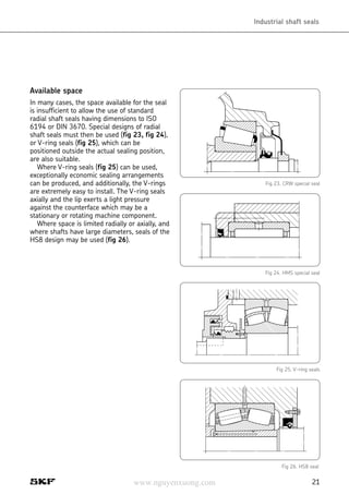 Skf industrial shaft seals gc 5300 (1) | PDF