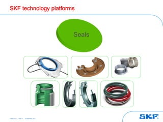 SKF technology platforms



                                              Seals




© SKF Group   Slide 10   25 September, 2012
 