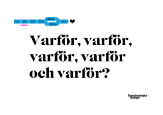 Varför, varför,
varför, varför
och varför?	
  
 