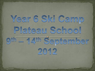 Ski Camp 2012 slideshow