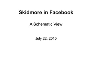 Skidmore in FacebookA Schematic ViewJuly 22, 2010 