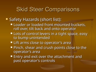 Skid Steer Loader safety presentation for the operator | PPT