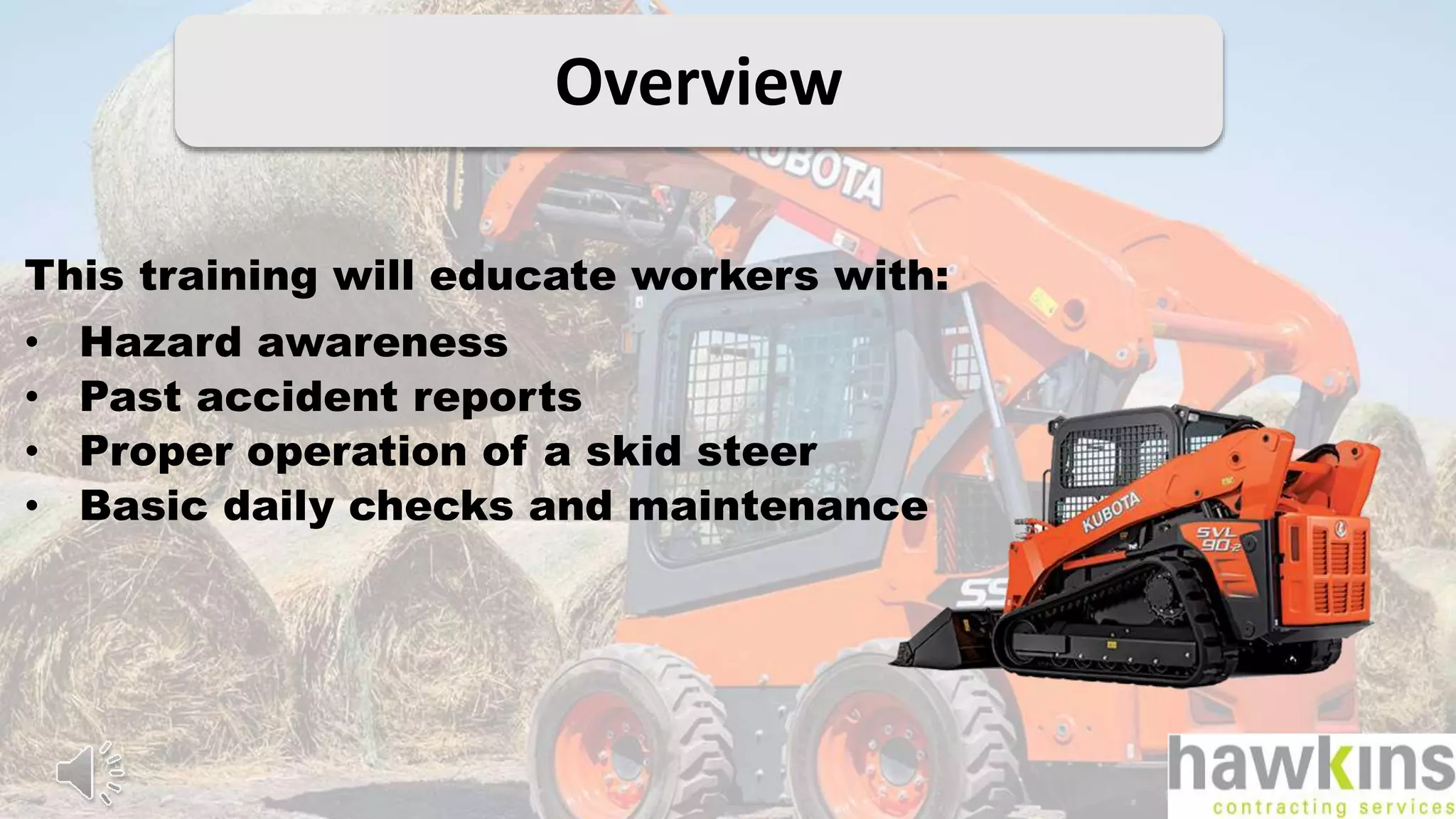 Skidsteer training Hawkins Contracting | PPTX
