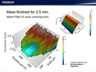 Images rendered using
MountainsMap by
DigitalSurf
Mass finished for 2.5 min.
(BelAir FMSL 8T series centrifugal disk)
 