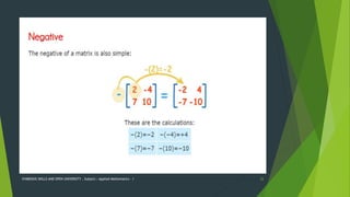 BASICS OF MATRICES WITH APPLICATION IN ENGINEERING | PPTX