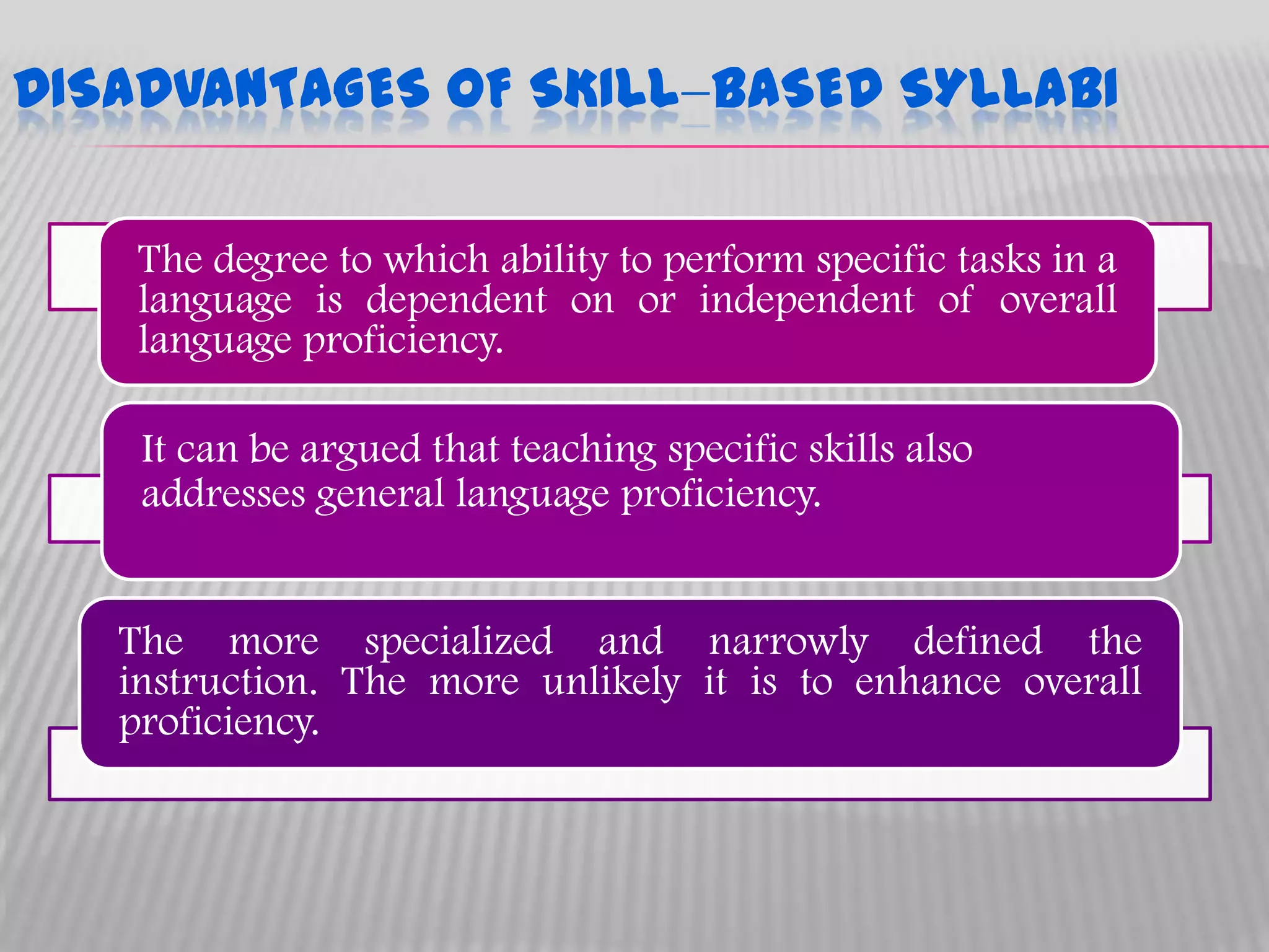 Skill based syllabus | PPSX