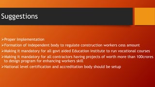 Skill Development Initiative For Construction Workers Pptx