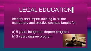 Skill Development in Law, Para Legal & other Fields and Export of ...