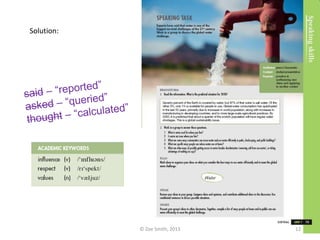 Solution:
© Zoe Smith, 2013 12
 