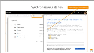 Synchronisierung starten Selektive Synchronisierung
 