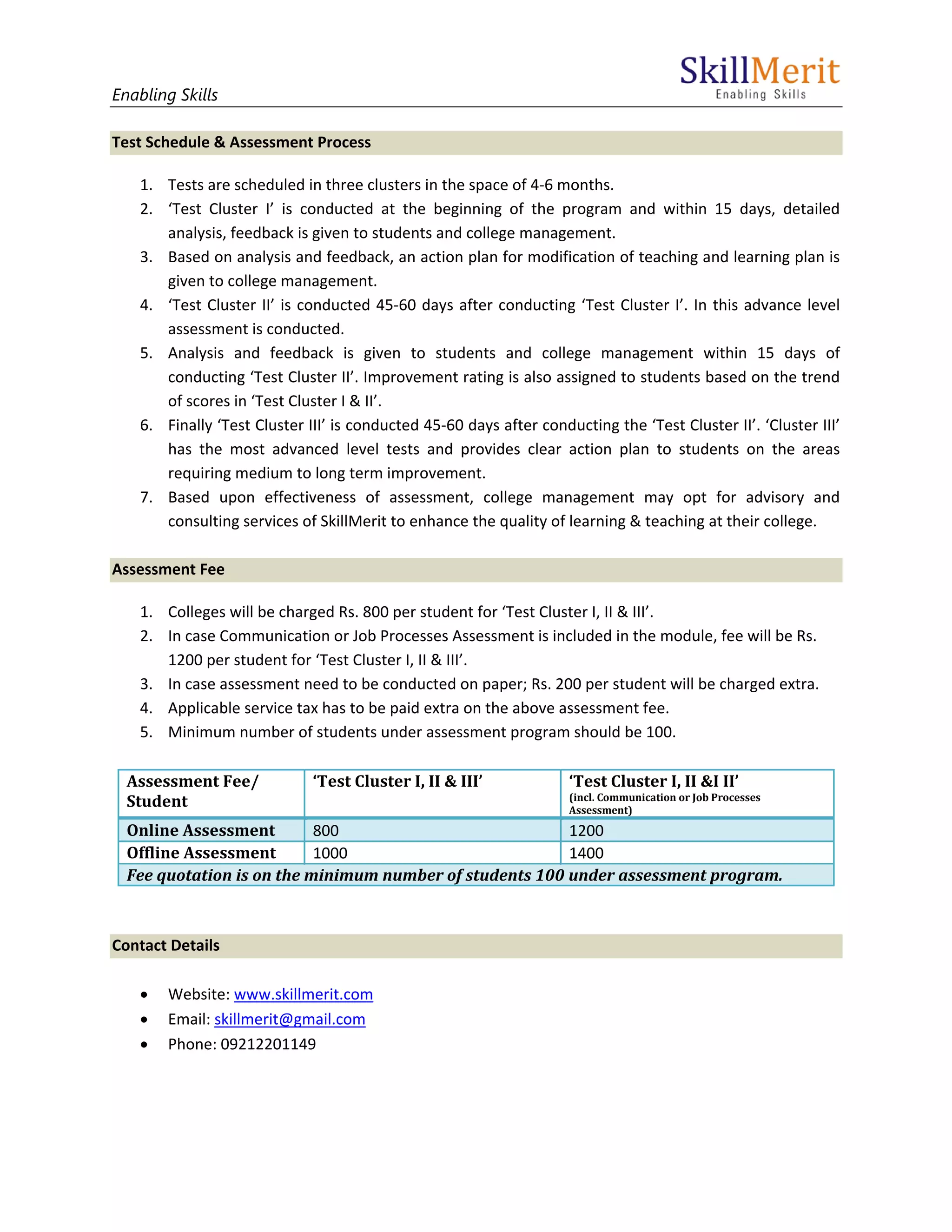 Skill merit assessment program | PDF
