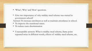 Skill of Answer writing;: Social Science | PPTX
