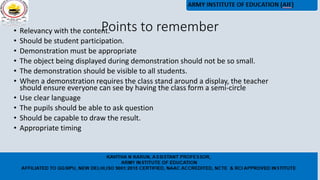 Skill of demonstration | PDF