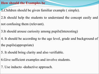 The Magic of Examples in Effective Teaching | PPT
