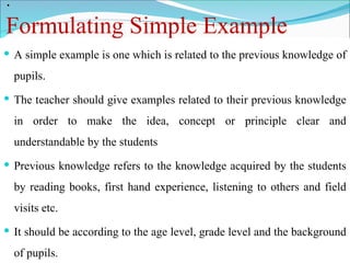 The Magic of Examples in Effective Teaching | PPT