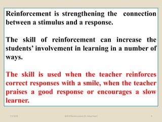 Skill of reinforcement | PPTX
