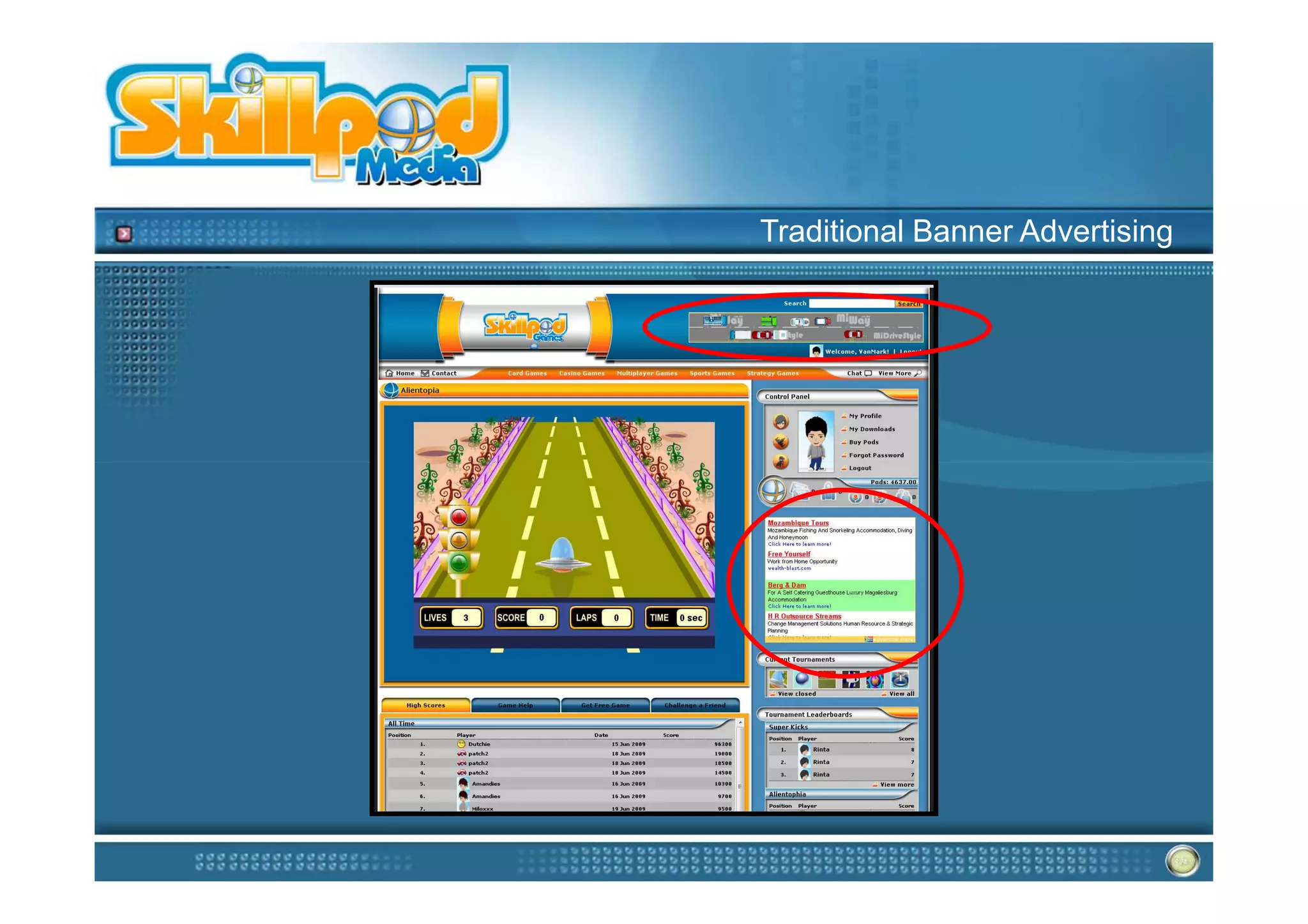 Traditional Banner Advertising
 