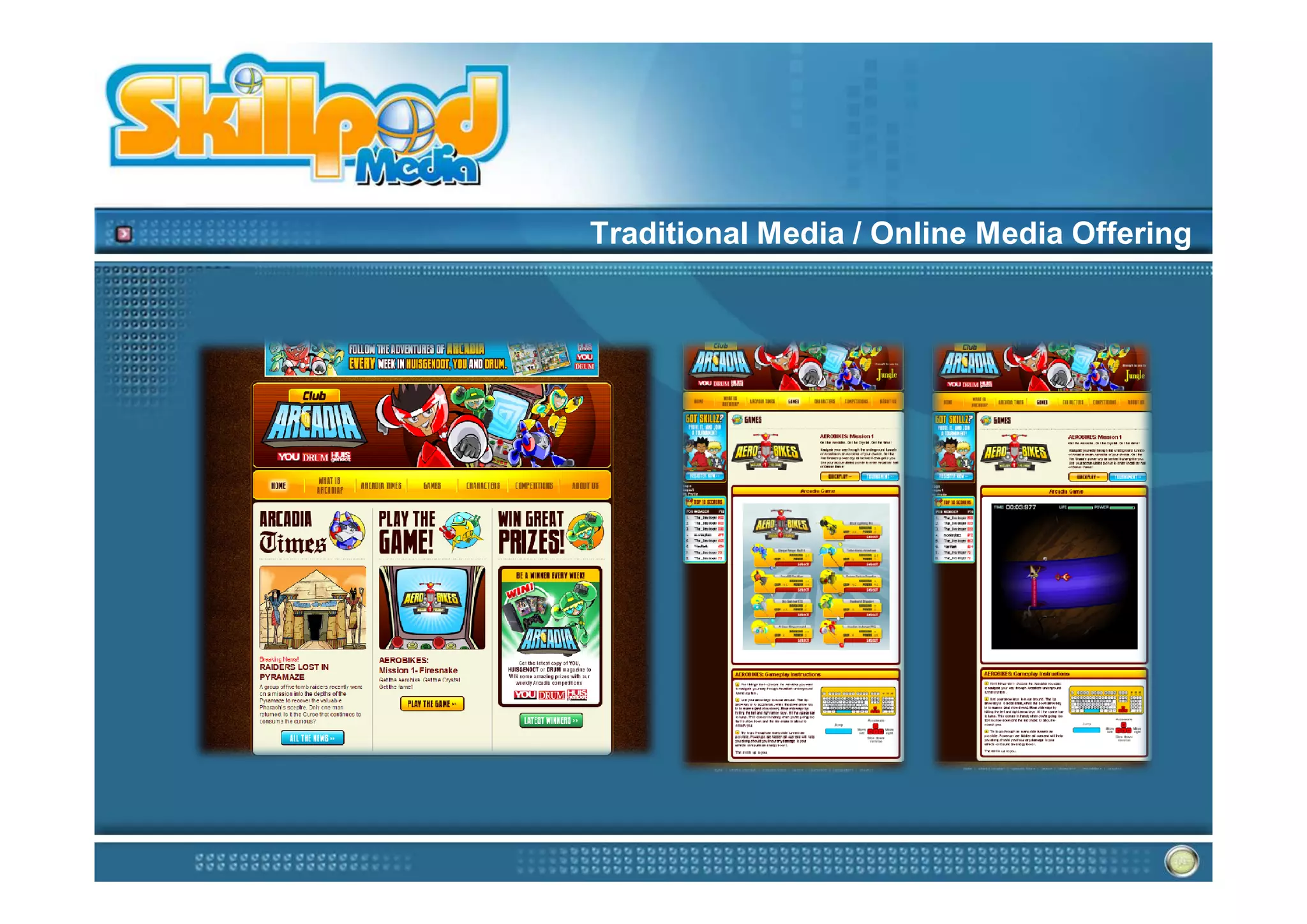 Traditional Media / Online Media Offering
 