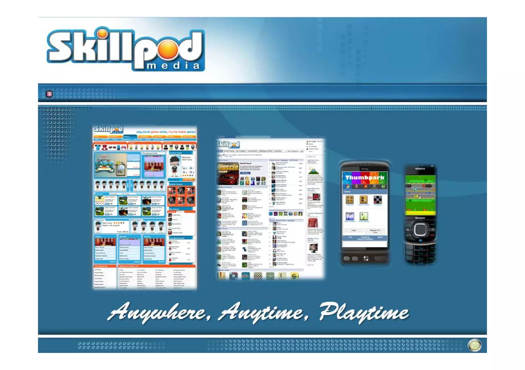 SkillPod Media Casual and Social Games Platform