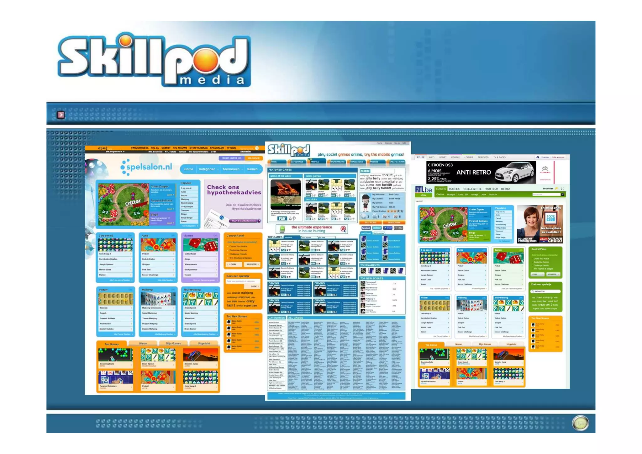 SkillPod Casual Games Platform - Publisher Presentation