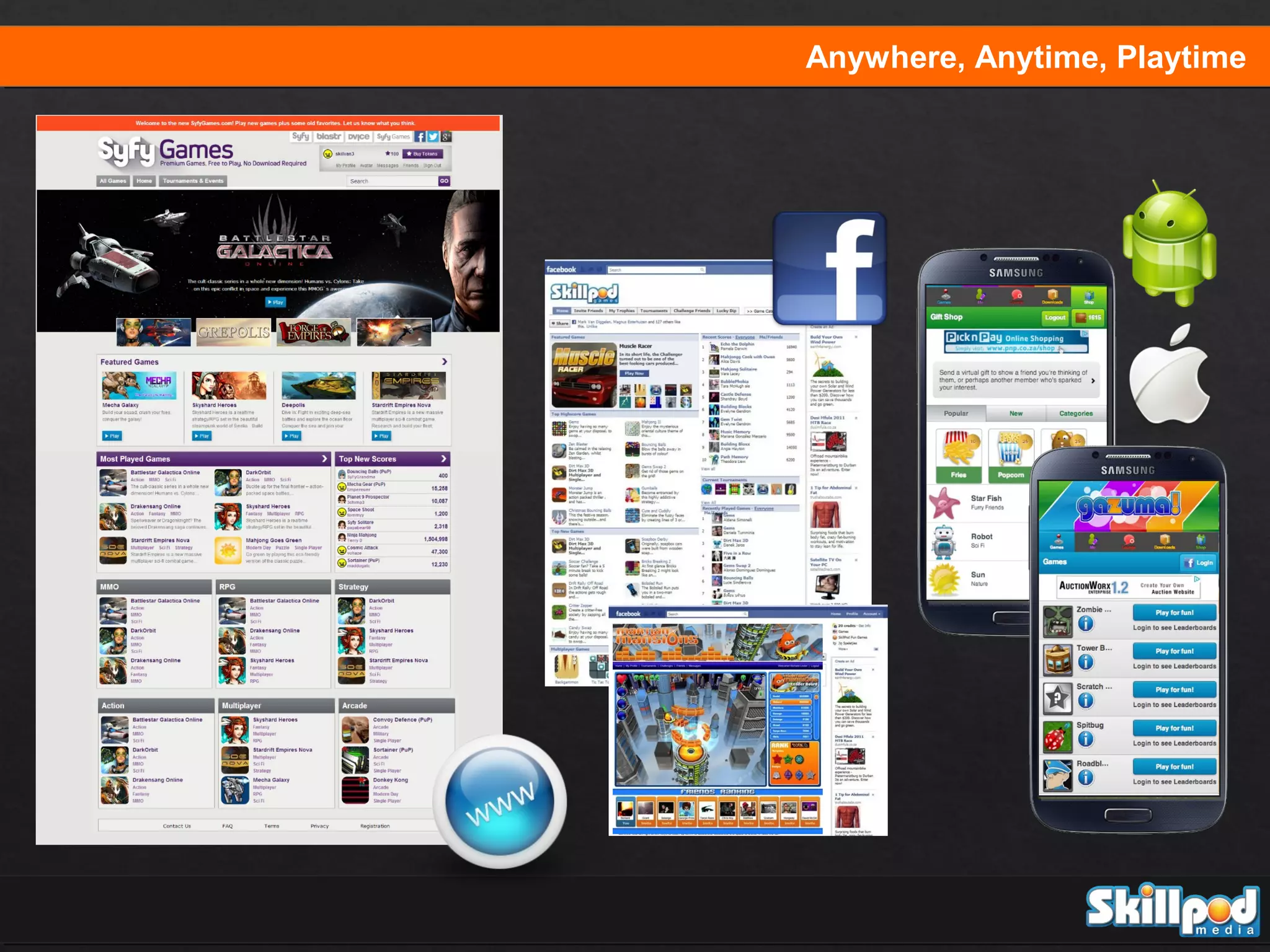 Anywhere, Anytime, Playtime

 