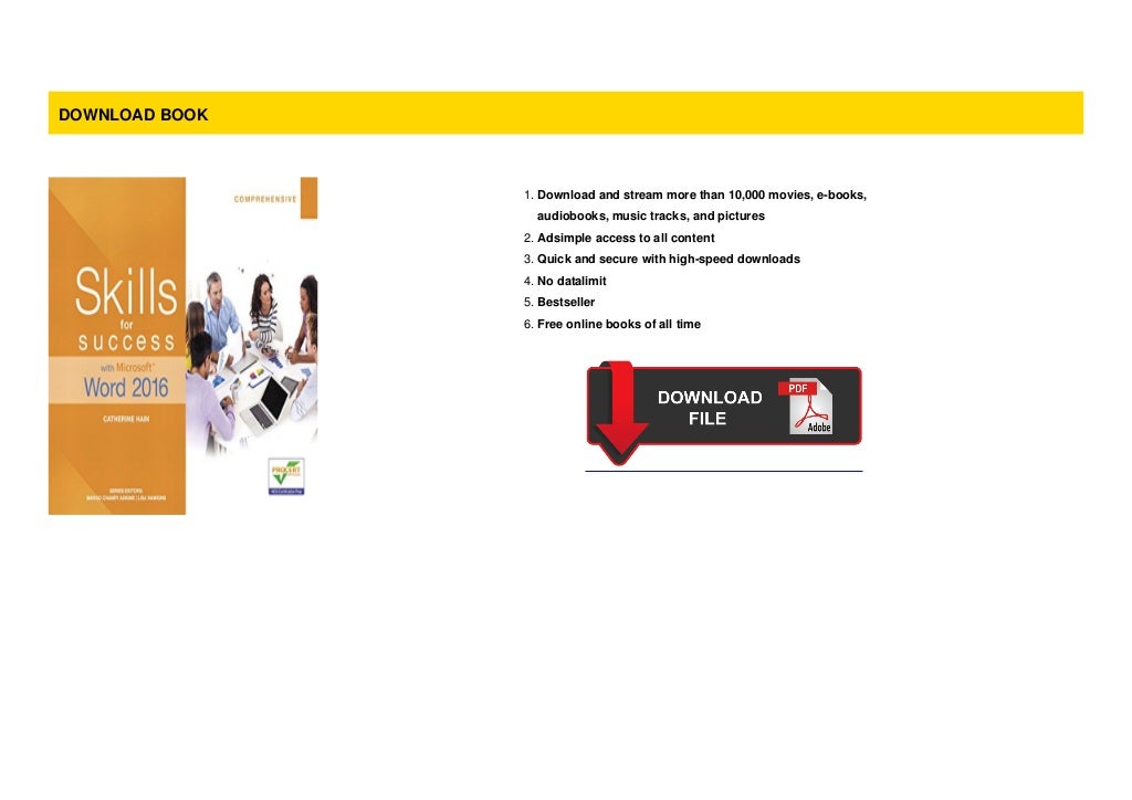  NEWS Skills For Success With Microsoft Word 2016 Comprehensive 