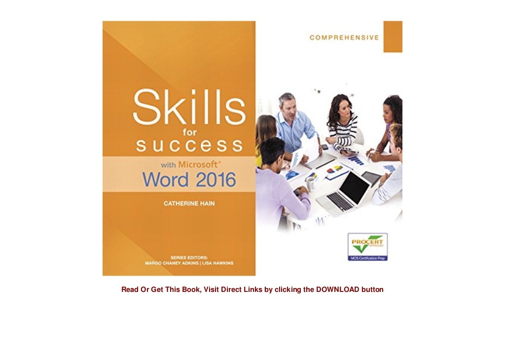  NEWS Skills For Success With Microsoft Word 2016 Comprehensive 