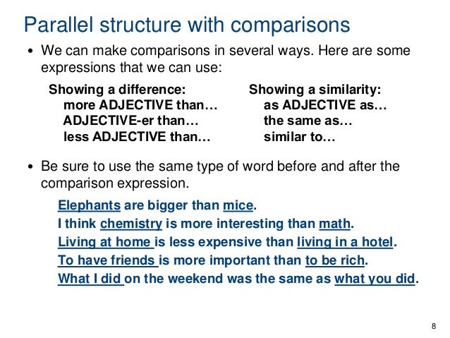 Skills 24 26 parallel structure