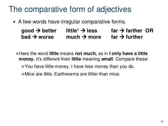 skills 27 29 comparative and superlatives superlative form of bad