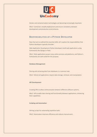 Skills and Responsibilities of a Python Developer.pdf