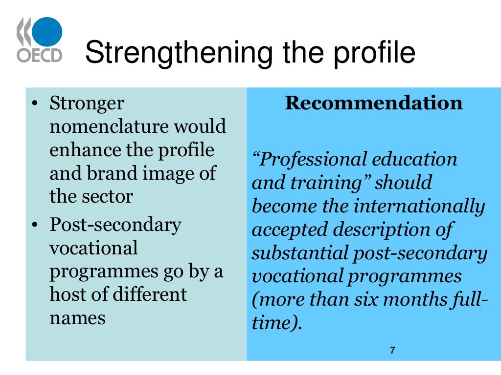 Skills beyond School the Review of Postsecondary Vocational Educati…