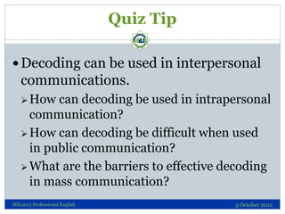 Decoding Skills - Listening | PPT