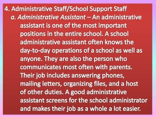 Skills development for School Personnel