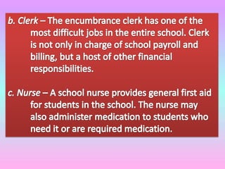 Skills development for School Personnel