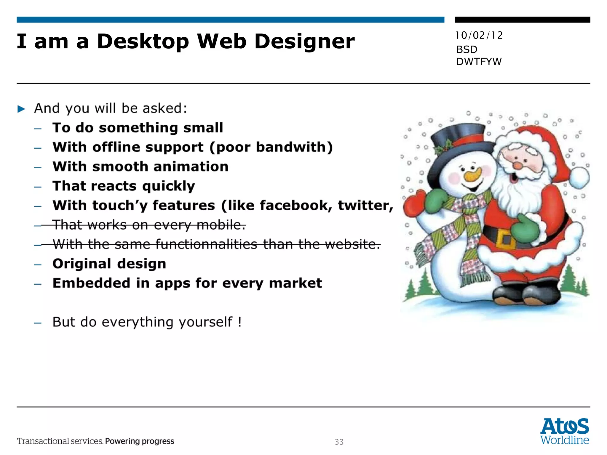 I am a Desktop Web Designer 