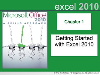 Chapter 1 Getting Started with Excel 2010 