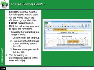 Excel Chapter 1 | PPT