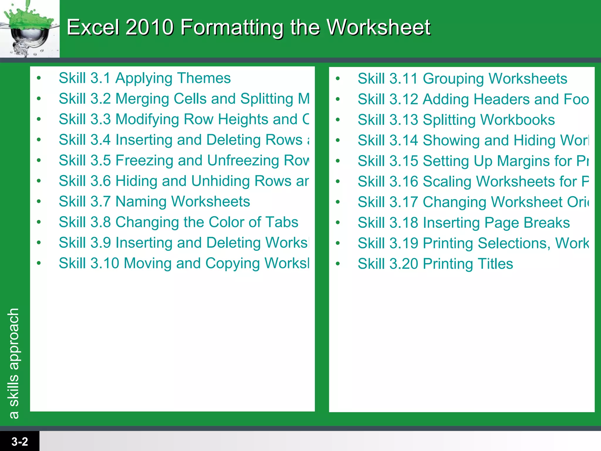 Excel Chapter 3 | PPT
