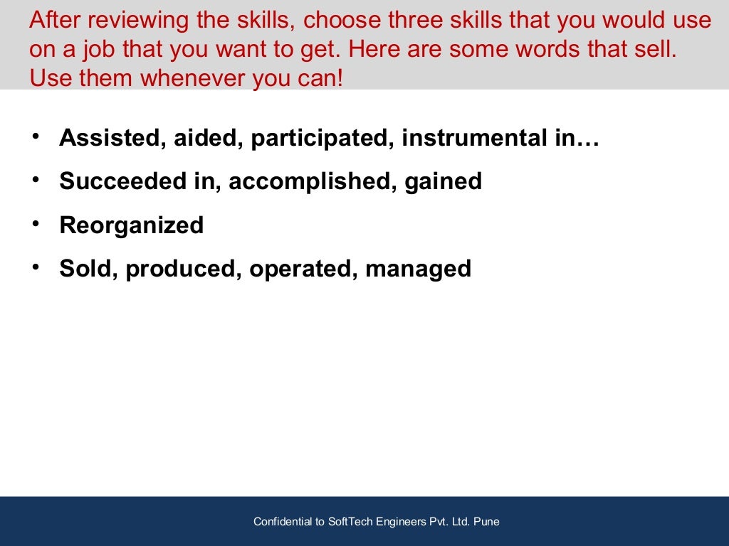 Skills for self management