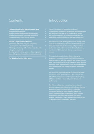 Public sector skills in the search for public value  1
Skills for developing policy  2
Skills for citizen engagement and s...