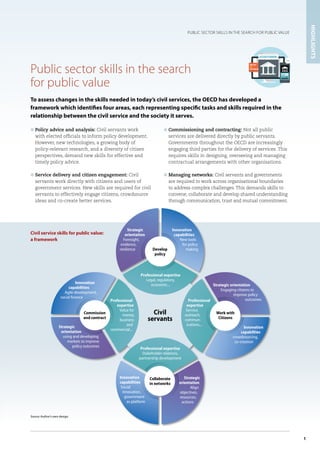 1
l Policy advice and analysis: Civil servants work
with elected officials to inform policy development.
However, new tech...