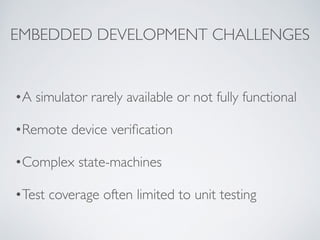 Embedded software development using BDD | PDF