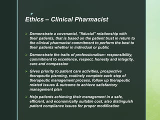 Skills, Motivations & Ethics for Clinical Pharmacists.pptx