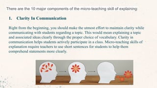 School observation: skills of explaining | PPTX